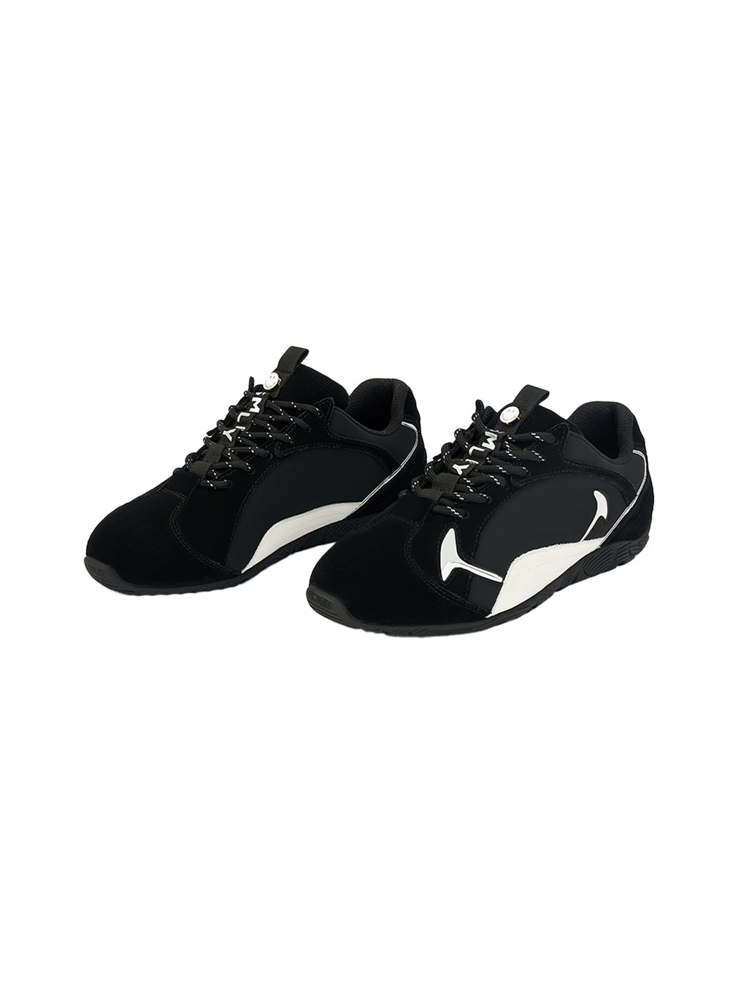 SMILEY | Retro Racing Thin Sole Sneakers-Black - PSYLOS 1, SMILEY | Retro Racing Thin Sole Sneakers-Black, Retro Trainers, SMILEY, PSYLOS 1